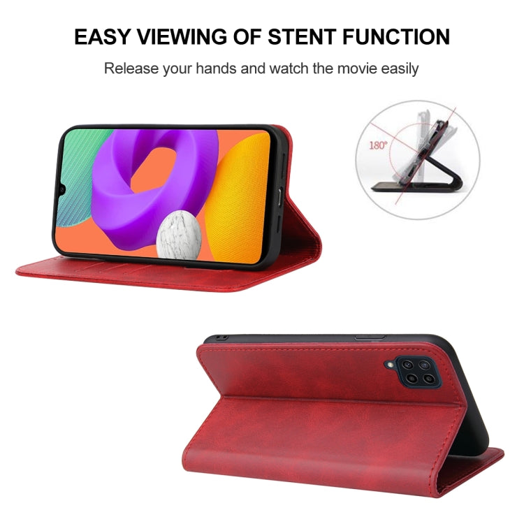 For Samsung Galaxy M22 / A22 4G Magnetic Closure Leather Phone Case