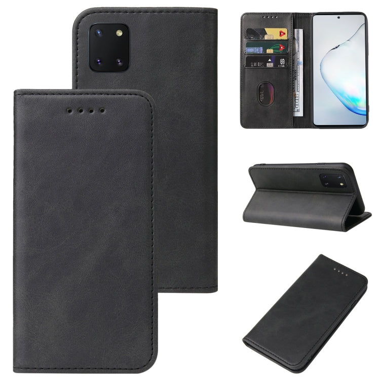 For Samsung Galaxy Note10 Lite / A81 Magnetic Closure Leather Phone Case