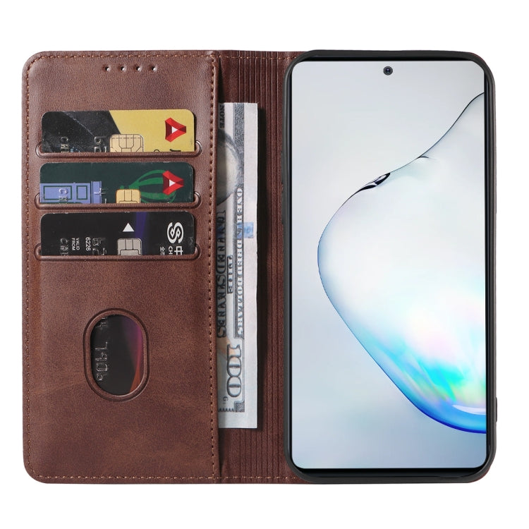 For Samsung Galaxy Note10 Lite / A81 Magnetic Closure Leather Phone Case
