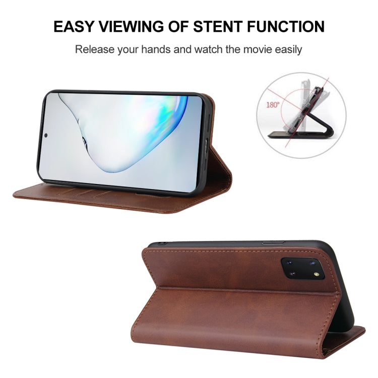 For Samsung Galaxy Note10 Lite / A81 Magnetic Closure Leather Phone Case