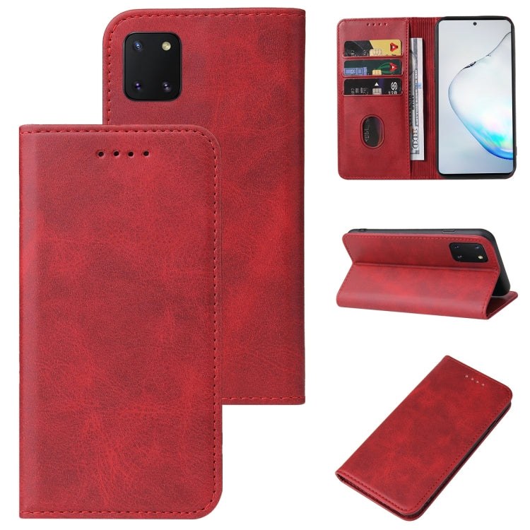 For Samsung Galaxy Note10 Lite / A81 Magnetic Closure Leather Phone Case