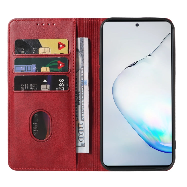 For Samsung Galaxy Note10 Lite / A81 Magnetic Closure Leather Phone Case