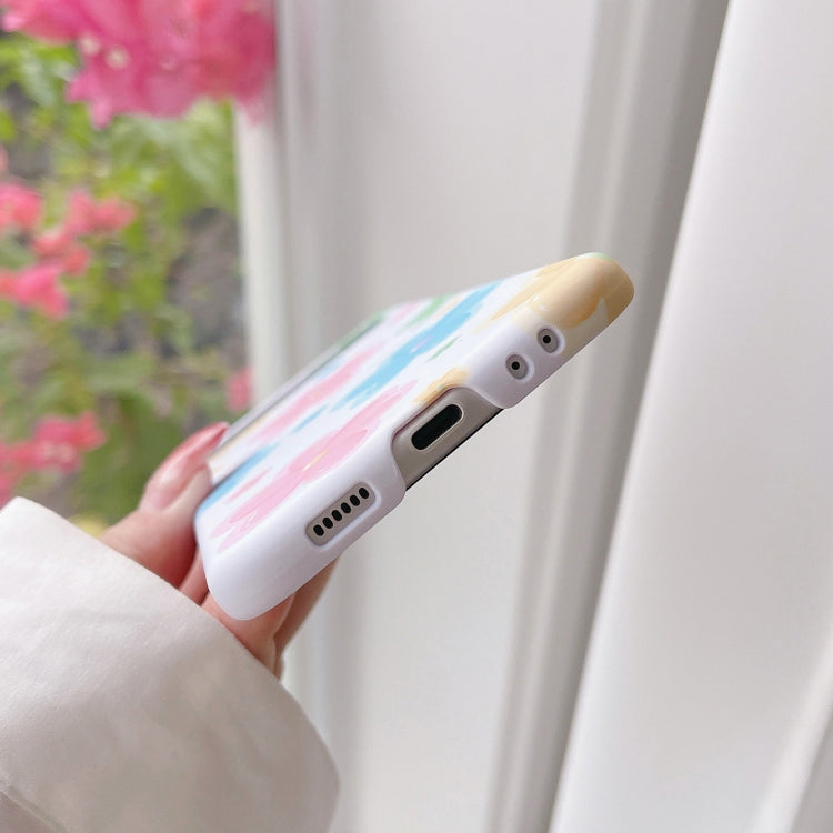 For Samsung Galaxy Z Flip4 Flowers Pattern Folded Phone Case