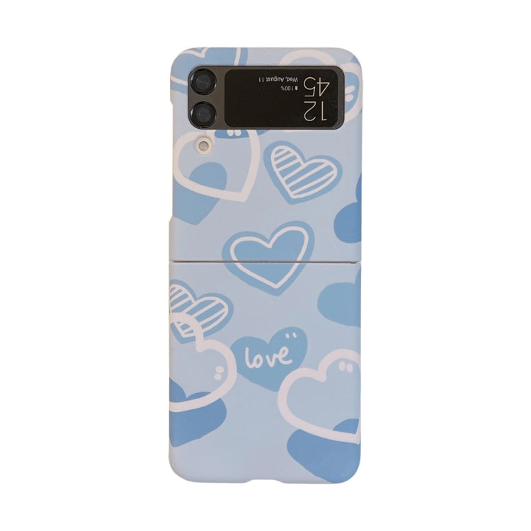 For Samsung Galaxy Z Flip4 Flowers Pattern Folded Phone Case