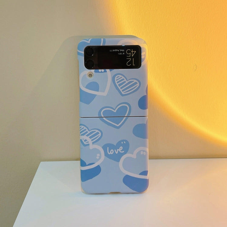 For Samsung Galaxy Z Flip4 Flowers Pattern Folded Phone Case