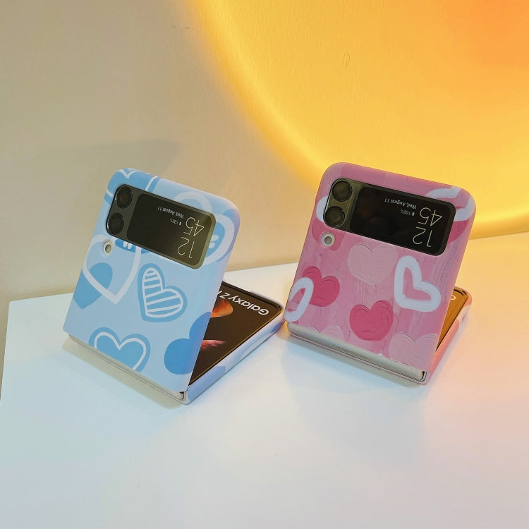 For Samsung Galaxy Z Flip4 Flowers Pattern Folded Phone Case