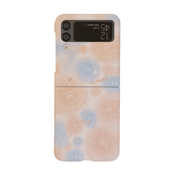 For Samsung Galaxy Z Flip4 Flowers Pattern Folded Phone Case
