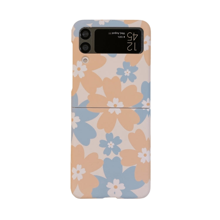 For Samsung Galaxy Z Flip4 Flowers Pattern Folded Phone Case