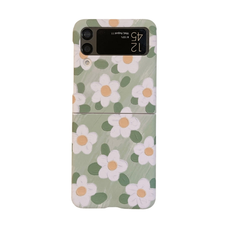 For Samsung Galaxy Z Flip4 Flowers Pattern Folded Phone Case