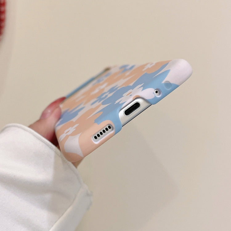 For Samsung Galaxy Z Flip4 Flowers Pattern Folded Phone Case