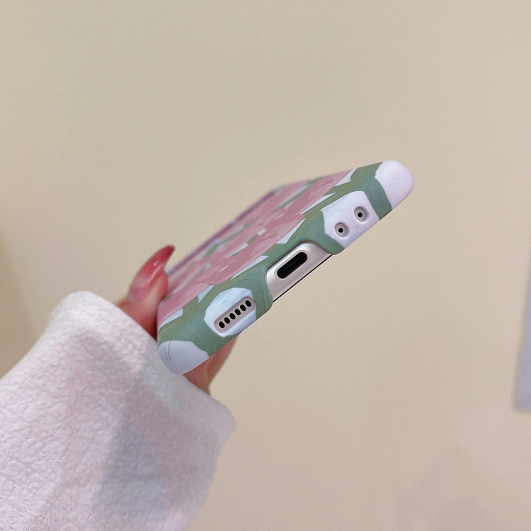 For Samsung Galaxy Z Flip4 Flowers Pattern Folded Phone Case