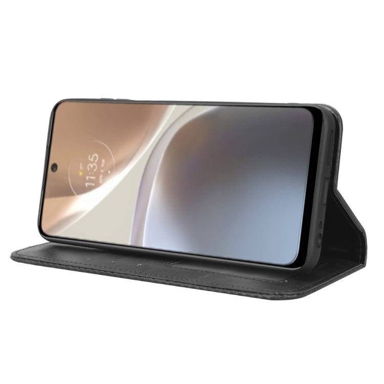 For Motorola Moto G32 Magnetic Buckle Retro Texture Leather Phone Case