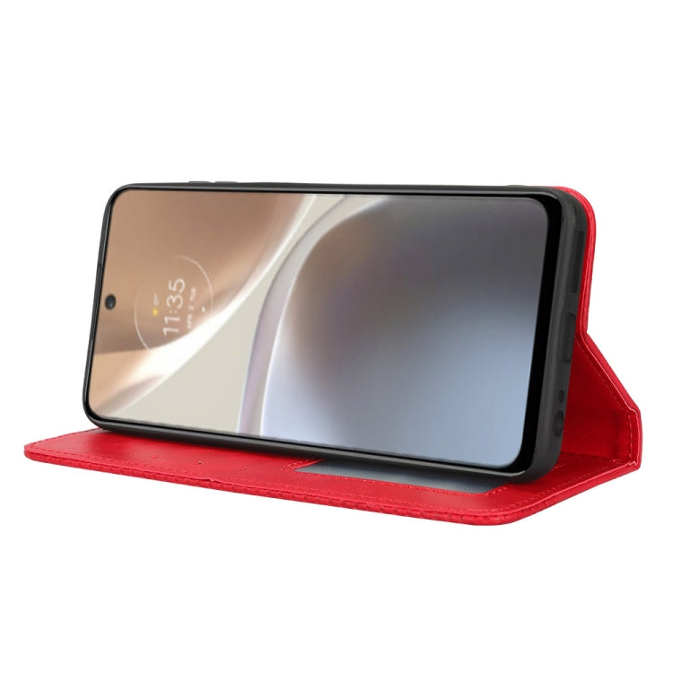 For Motorola Moto G32 Magnetic Buckle Retro Texture Leather Phone Case
