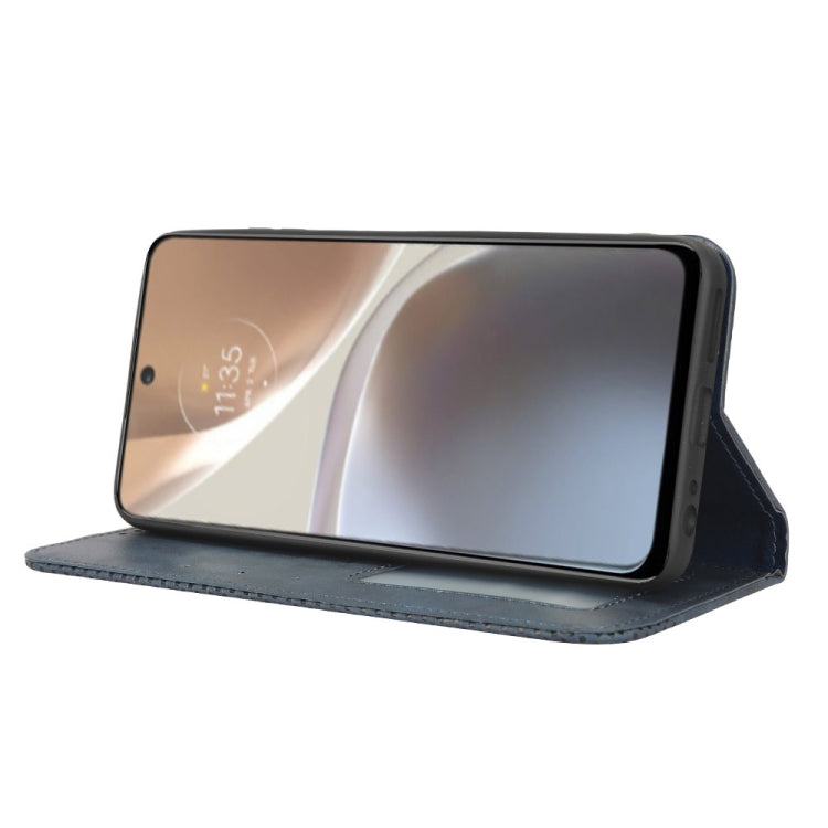 For Motorola Moto G32 Magnetic Buckle Retro Texture Leather Phone Case