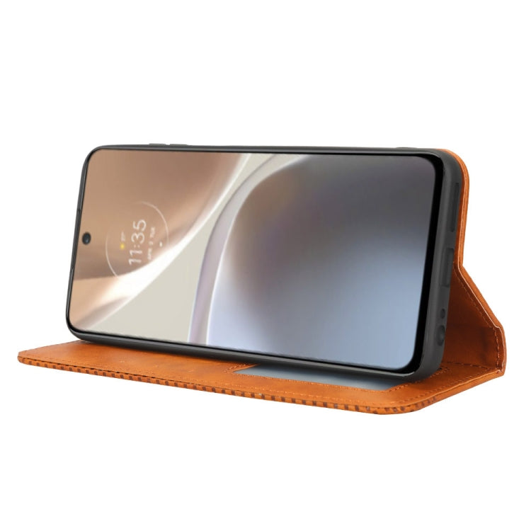 For Motorola Moto G32 Magnetic Buckle Retro Texture Leather Phone Case