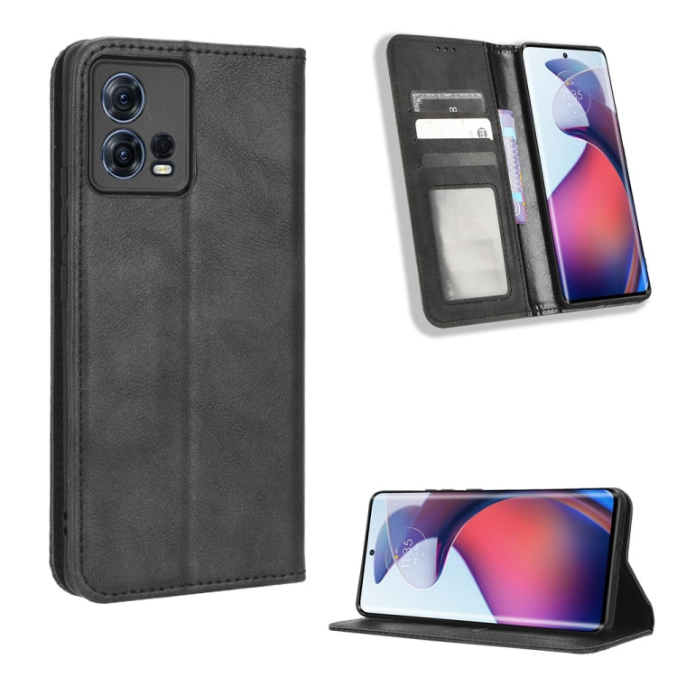 For Motorola Moto S30 Pro 5G Magnetic Buckle Retro Texture Leather Phone Case
