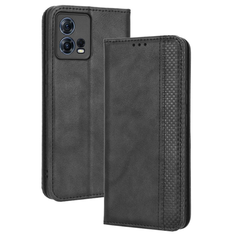 For Motorola Moto S30 Pro 5G Magnetic Buckle Retro Texture Leather Phone Case