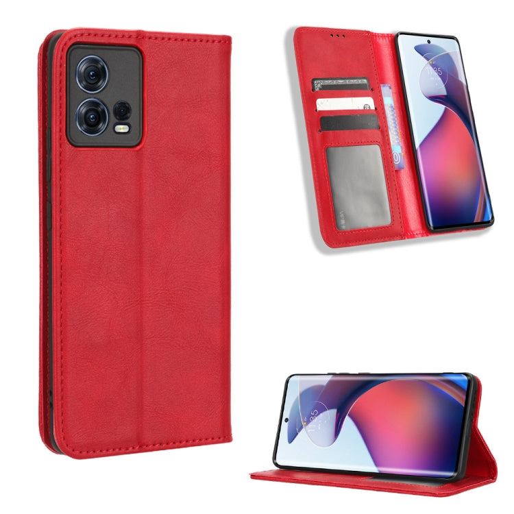 For Motorola Moto S30 Pro 5G Magnetic Buckle Retro Texture Leather Phone Case