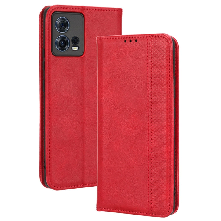 For Motorola Moto S30 Pro 5G Magnetic Buckle Retro Texture Leather Phone Case