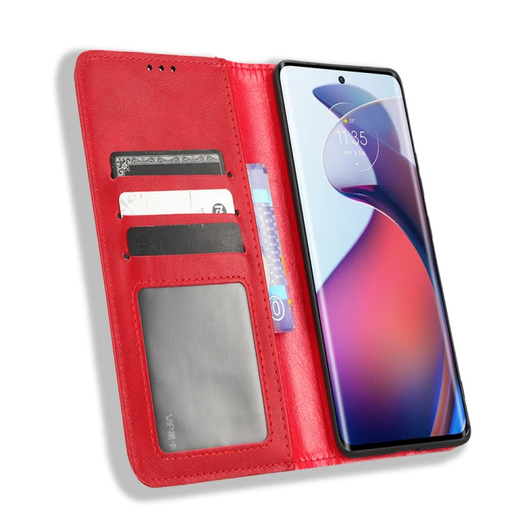 For Motorola Moto S30 Pro 5G Magnetic Buckle Retro Texture Leather Phone Case
