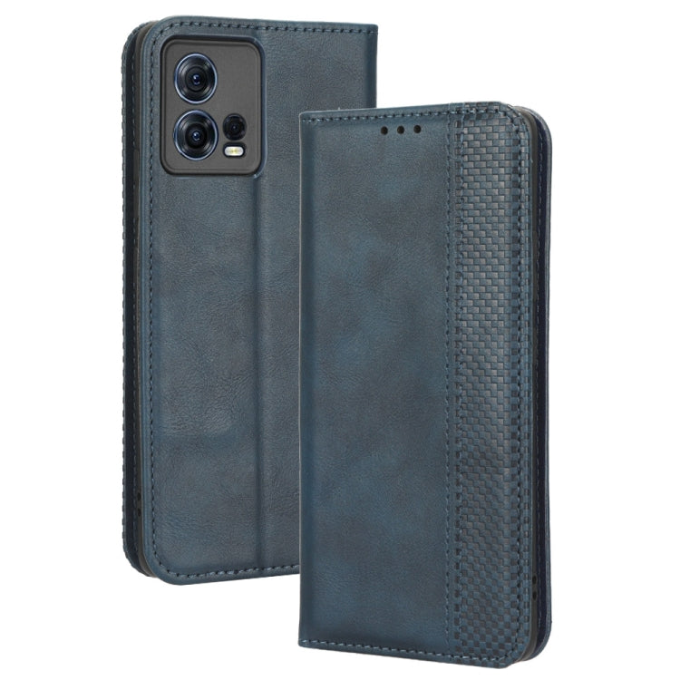 For Motorola Moto S30 Pro 5G Magnetic Buckle Retro Texture Leather Phone Case