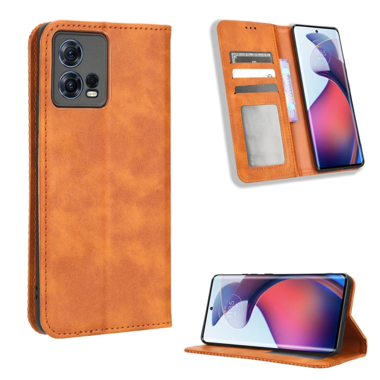 For Motorola Moto S30 Pro 5G Magnetic Buckle Retro Texture Leather Phone Case