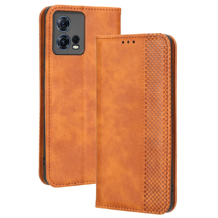 For Motorola Moto S30 Pro 5G Magnetic Buckle Retro Texture Leather Phone Case