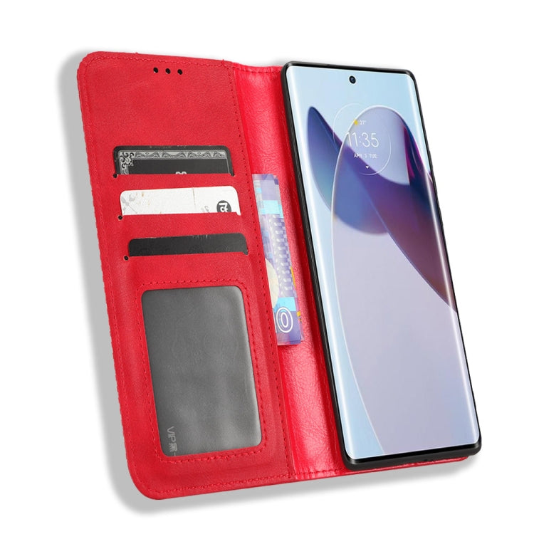 For Motorola Moto X30 Pro 5G / Edge 30 Ultra Magnetic Buckle Retro Texture Leather Phone Case