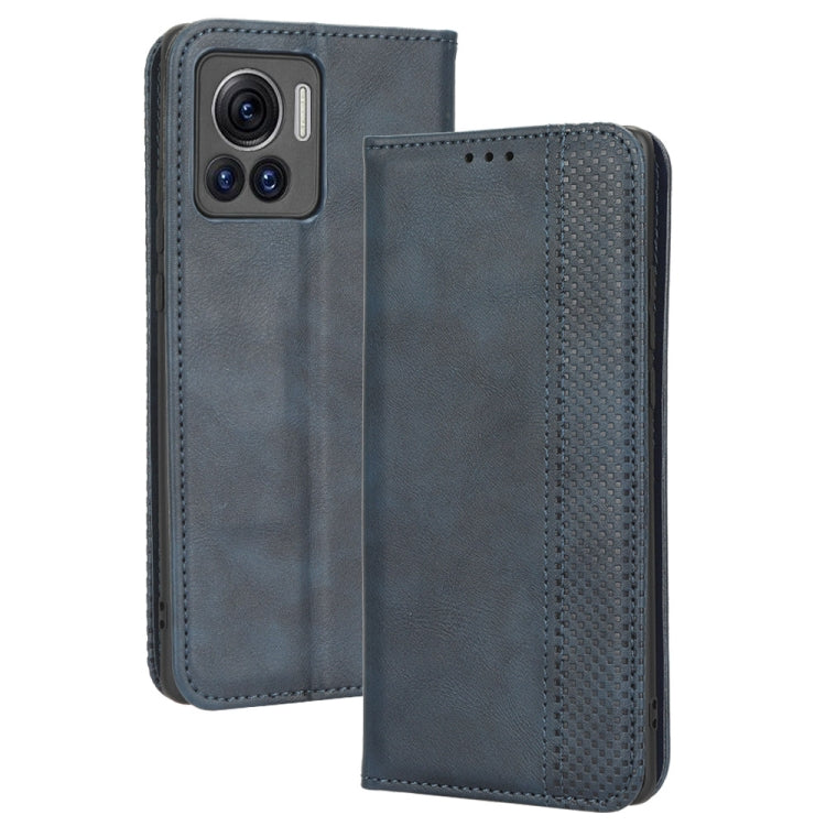 For Motorola Moto X30 Pro 5G / Edge 30 Ultra Magnetic Buckle Retro Texture Leather Phone Case