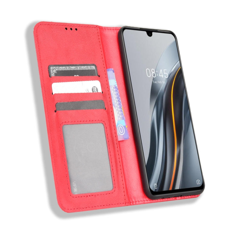 For Infinix Note 12 G96 Magnetic Buckle Retro Texture Leather Phone Case