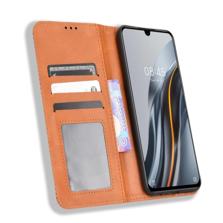 For Infinix Note 12 G96 Magnetic Buckle Retro Texture Leather Phone Case
