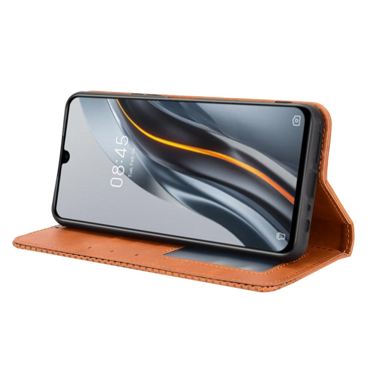 For Infinix Note 12 G96 Magnetic Buckle Retro Texture Leather Phone Case