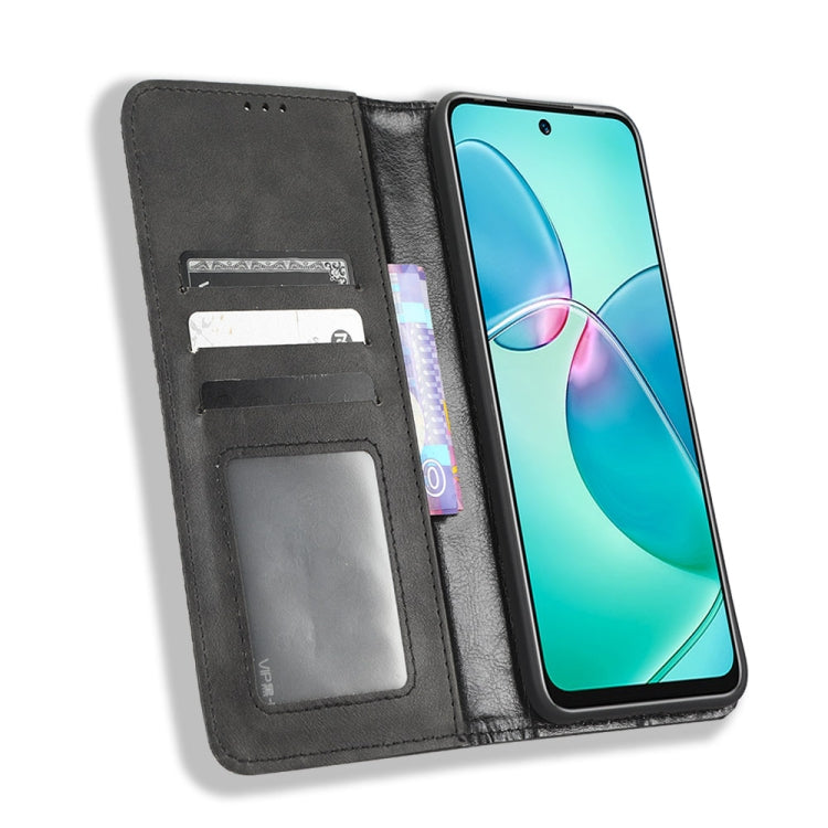 For Infinix Note 12i Magnetic Buckle Retro Texture Leather Phone Case