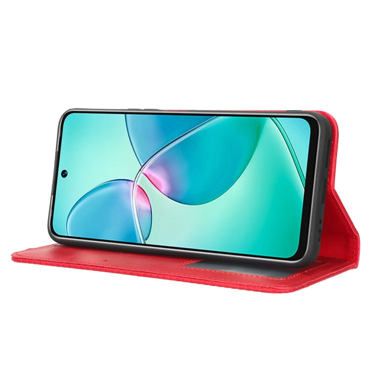 For Infinix Note 12i Magnetic Buckle Retro Texture Leather Phone Case