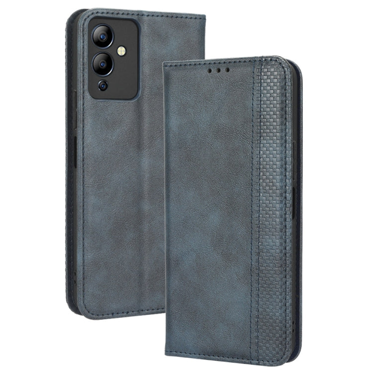 For Infinix Note 12i Magnetic Buckle Retro Texture Leather Phone Case