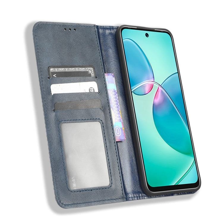 For Infinix Note 12i Magnetic Buckle Retro Texture Leather Phone Case