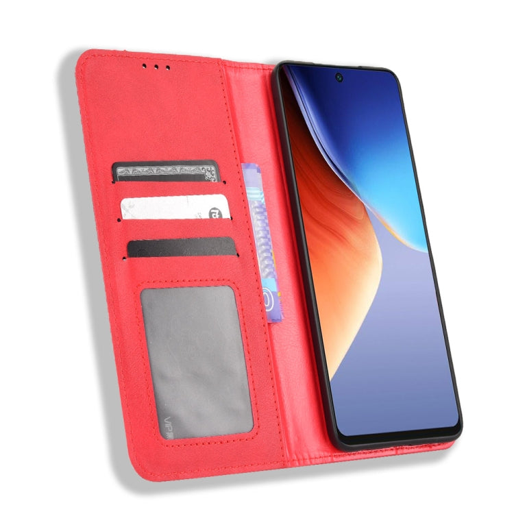 For Tecno Camon 19 Magnetic Buckle Retro Texture Leather Phone Case
