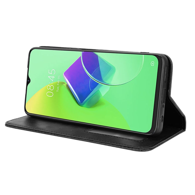 For Tecno Spark 9 Pro Magnetic Buckle Retro Texture Leather Phone Case