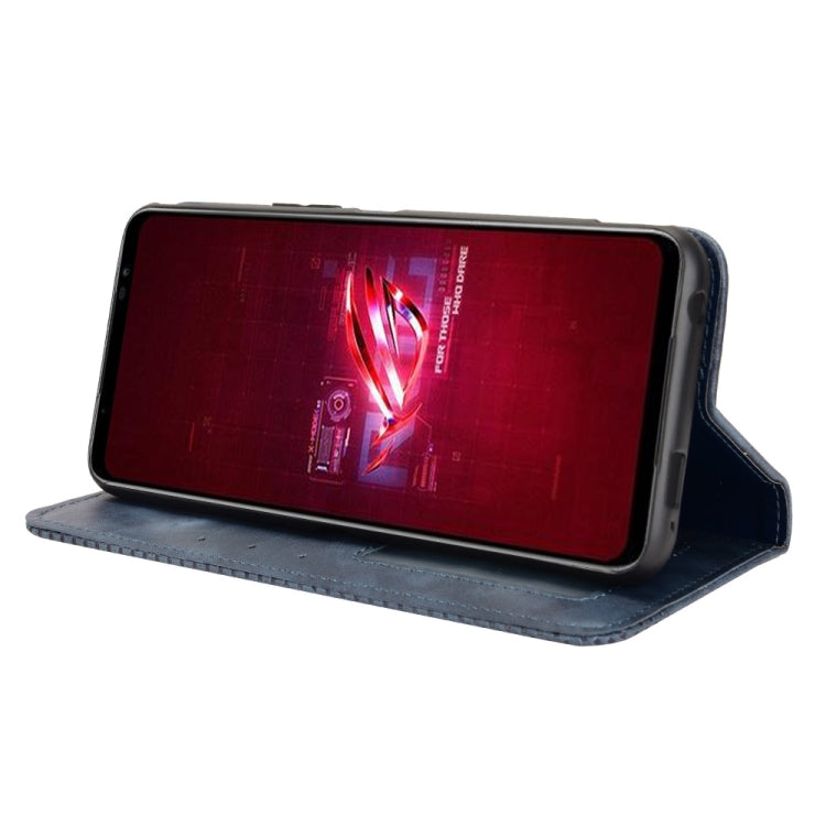 For ASUS ROG Phone 6 / 6 Pro Magnetic Buckle Retro Texture Leather Phone Case