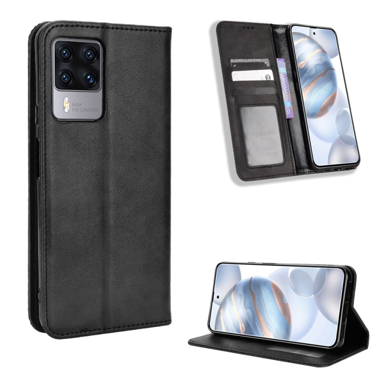 For Cubot X50 Magnetic Buckle Retro Texture Leather Phone Case
