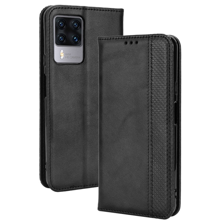 For Cubot X50 Magnetic Buckle Retro Texture Leather Phone Case