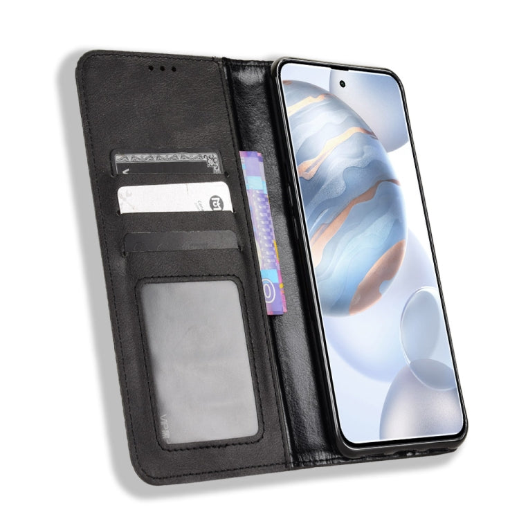 For Cubot X50 Magnetic Buckle Retro Texture Leather Phone Case