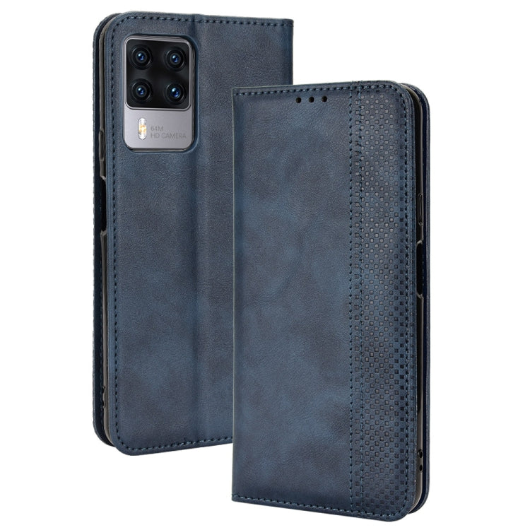 For Cubot X50 Magnetic Buckle Retro Texture Leather Phone Case