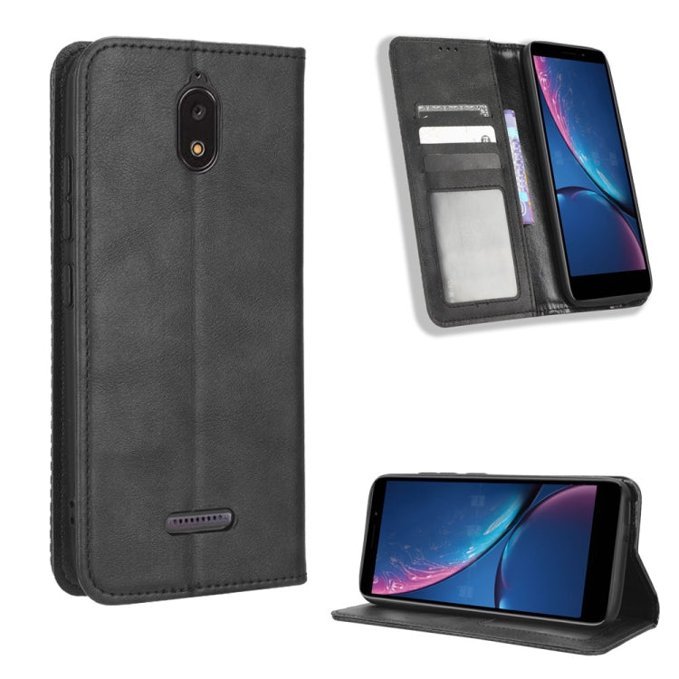 For HotPepper Serrano3 Magnetic Buckle Retro Texture Leather Phone Case