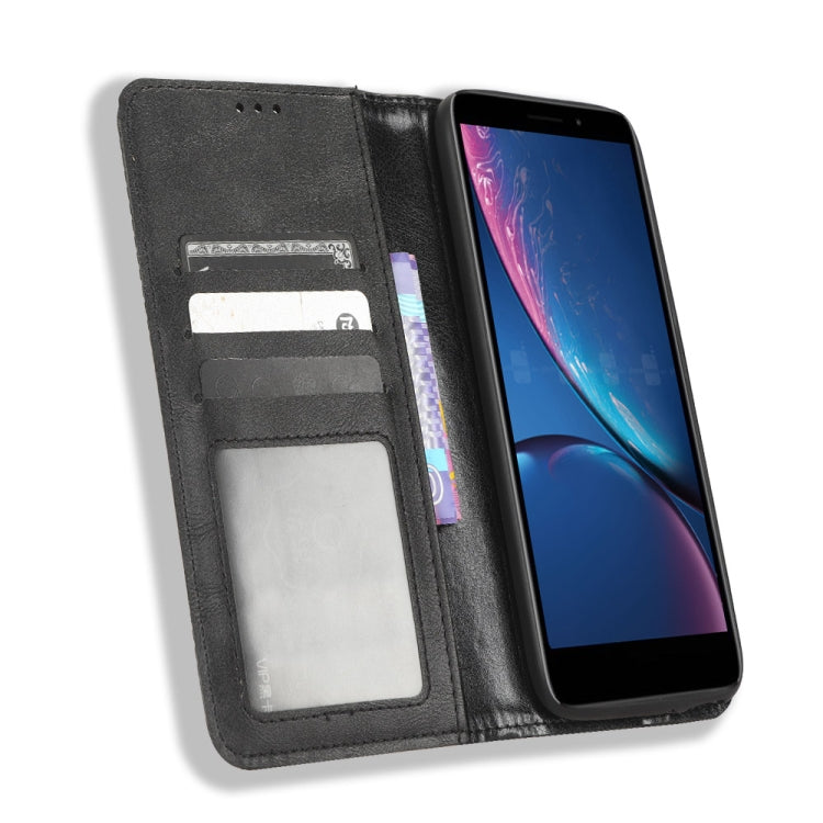For HotPepper Serrano3 Magnetic Buckle Retro Texture Leather Phone Case