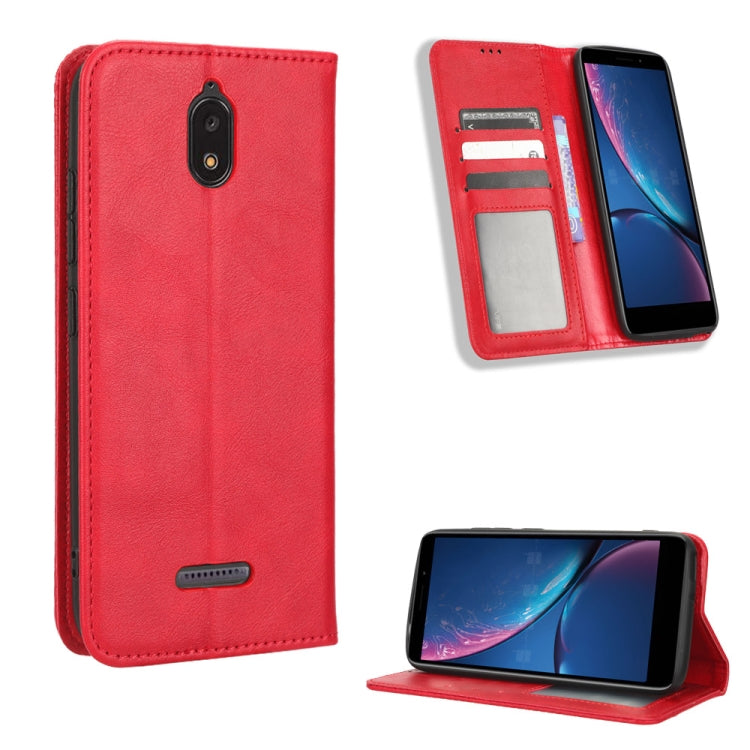 For HotPepper Serrano3 Magnetic Buckle Retro Texture Leather Phone Case