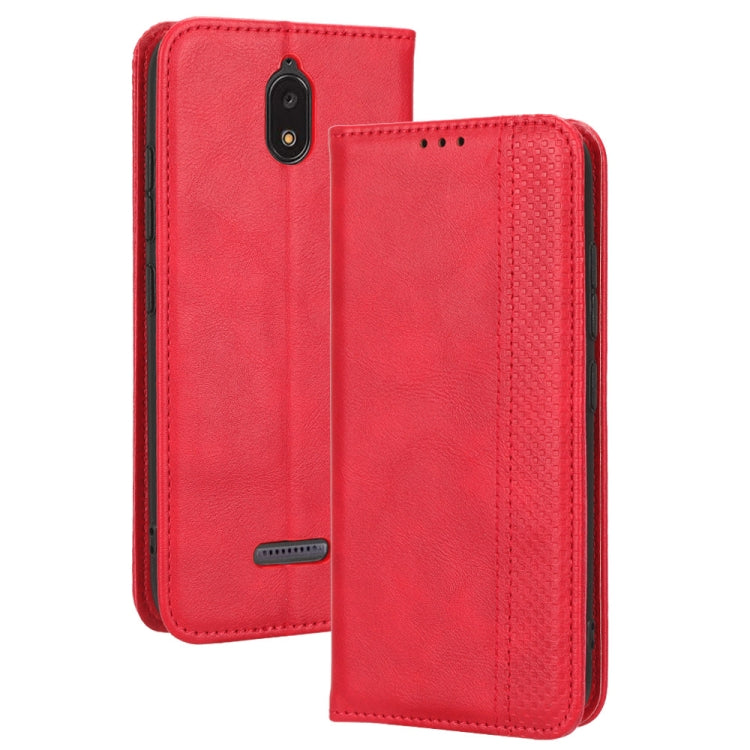 For HotPepper Serrano3 Magnetic Buckle Retro Texture Leather Phone Case