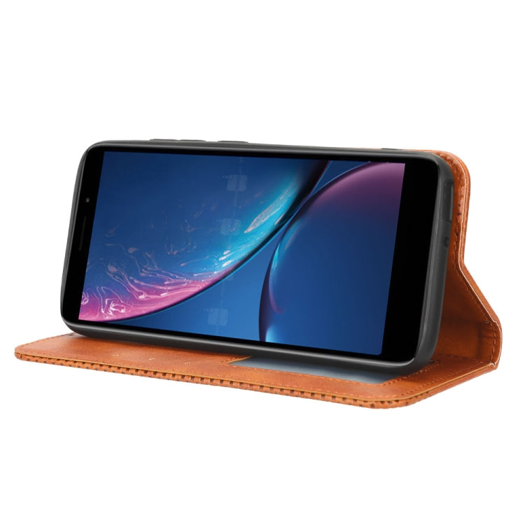 For HotPepper Serrano3 Magnetic Buckle Retro Texture Leather Phone Case
