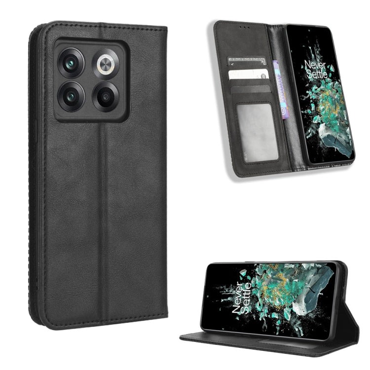 For OnePlus 10T 5G / Ace Pro 5G Magnetic Buckle Retro Texture Leather Phone Case