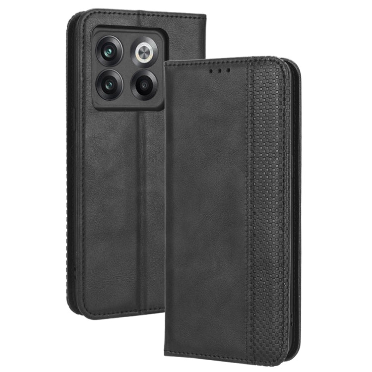 For OnePlus 10T 5G / Ace Pro 5G Magnetic Buckle Retro Texture Leather Phone Case